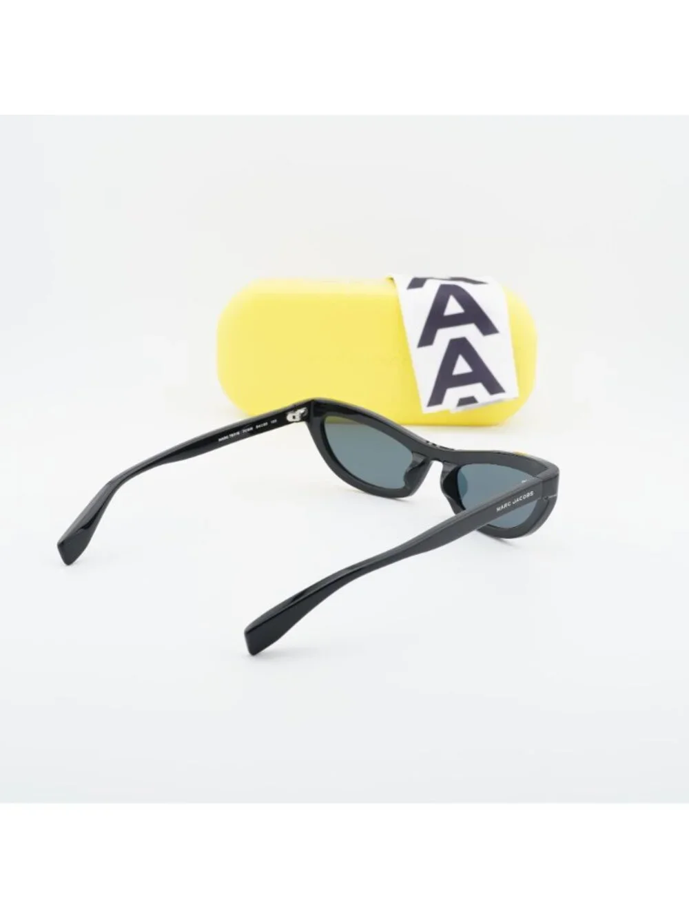 Marc Jacobs MARC 797/S 07C5 IR Cat Eye Sunglasses - Black/Crystal / Grey